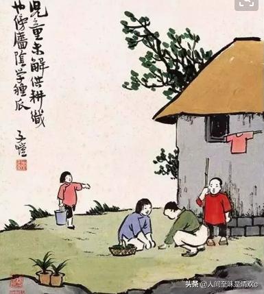 四时田园杂兴昼出耘田夜绩麻