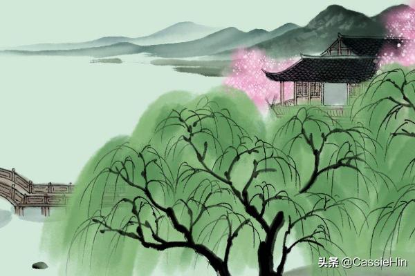 不知细叶谁裁出二月春风似剪刀