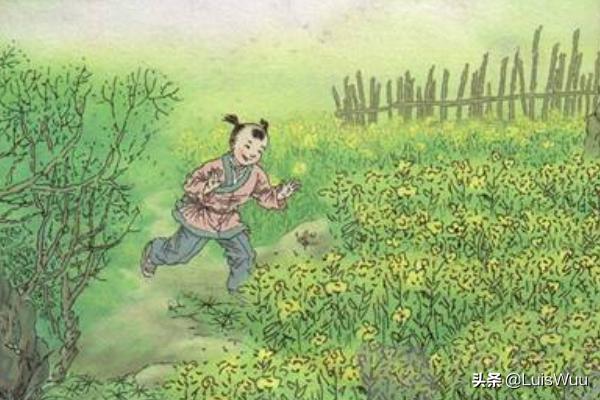 儿童急走追黄蝶的下一句是什么
