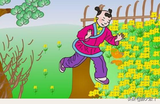 儿童急走追黄蝶古诗_儿童急走追黄蝶追